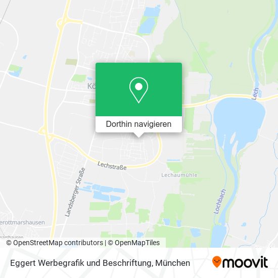 Eggert Werbegrafik und Beschriftung Karte