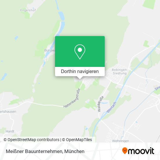 Meißner Bauunternehmen Karte