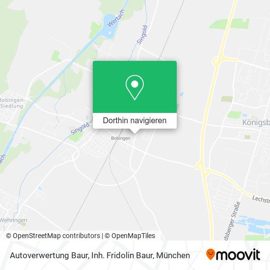 Autoverwertung Baur, Inh. Fridolin Baur Karte