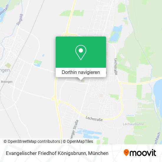 Evangelischer Friedhof Königsbrunn Karte