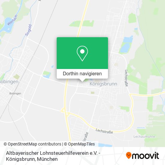 Altbayerischer Lohnsteuerhilfeverein e.V. - Königsbrunn Karte