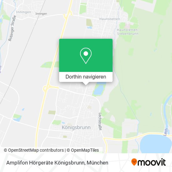 Amplifon Hörgeräte Königsbrunn Karte