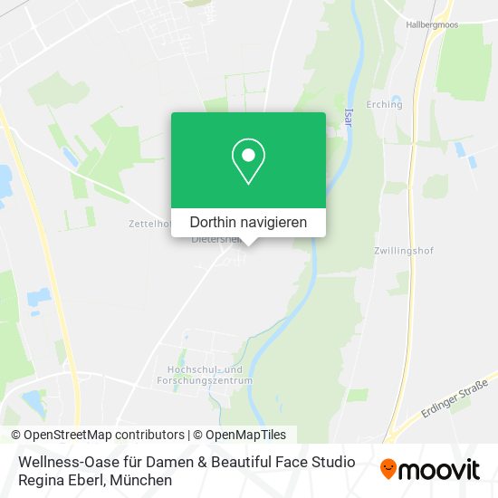 Wellness-Oase für Damen & Beautiful Face Studio Regina Eberl Karte