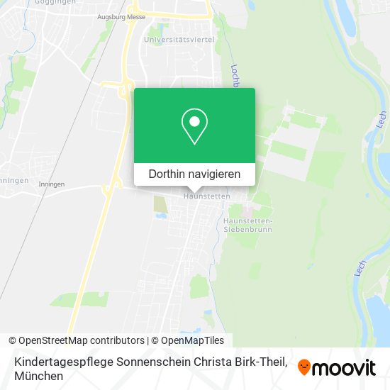 Kindertagespflege Sonnenschein Christa Birk-Theil Karte