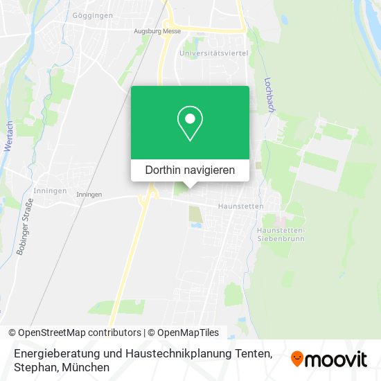 Energieberatung und Haustechnikplanung Tenten, Stephan Karte