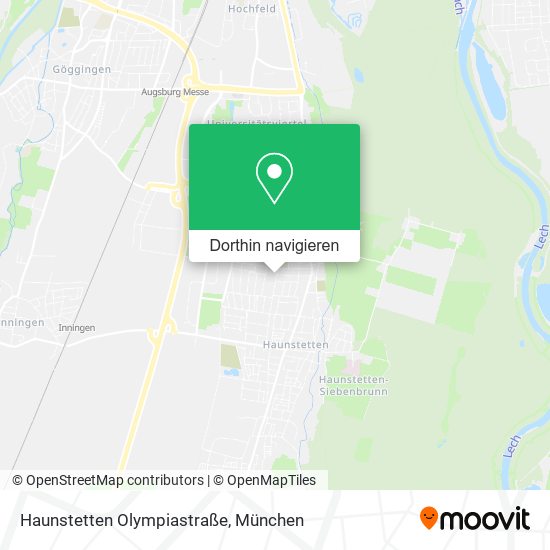 Haunstetten Olympiastraße Karte