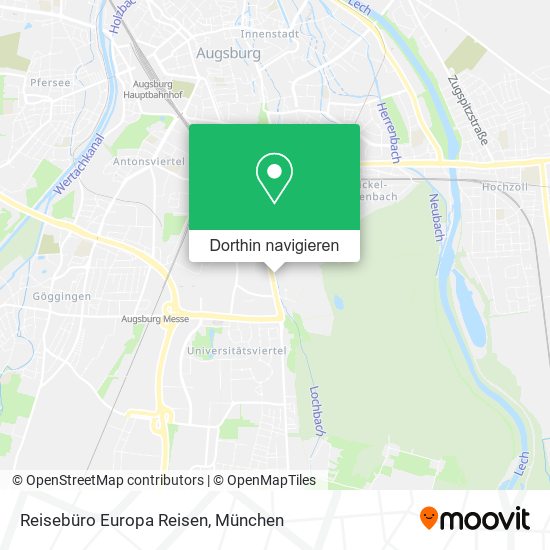 Reisebüro Europa Reisen Karte