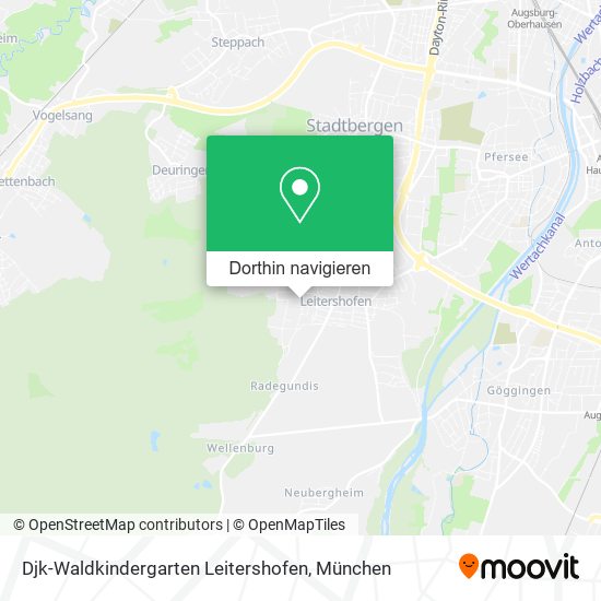 Djk-Waldkindergarten Leitershofen Karte