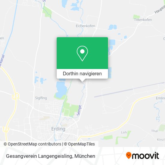 Gesangverein Langengeisling Karte