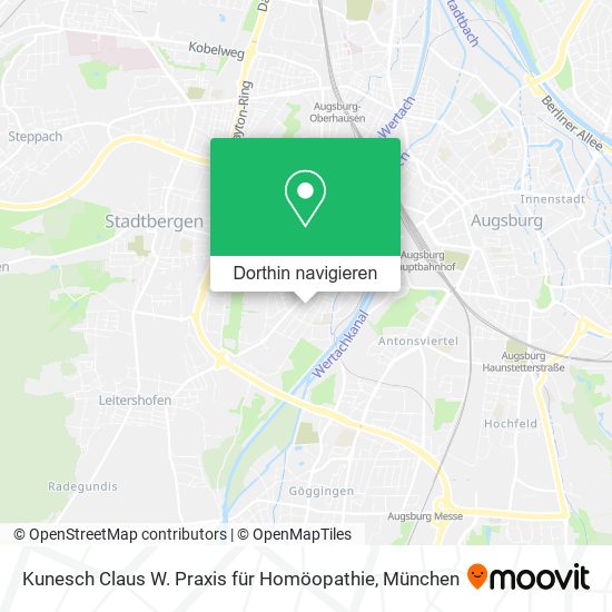 Kunesch Claus W. Praxis für Homöopathie Karte