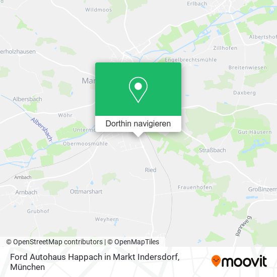 Ford Autohaus Happach in Markt Indersdorf Karte