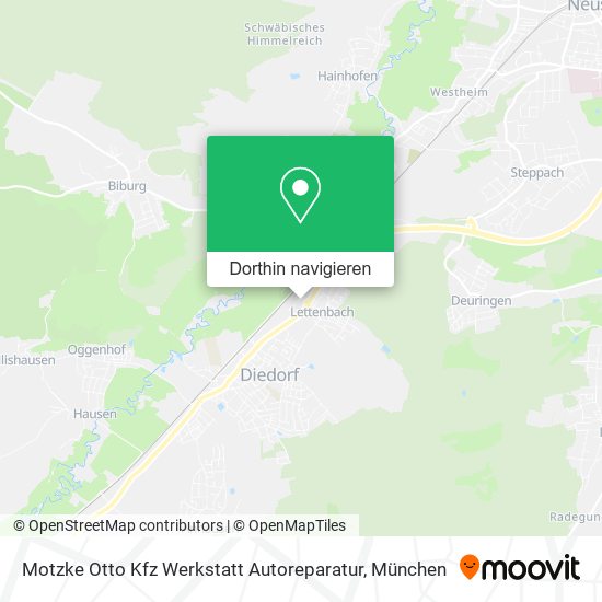 Motzke Otto Kfz Werkstatt Autoreparatur Karte