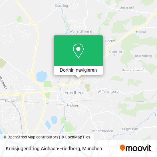 Kreisjugendring Aichach-Friedberg Karte