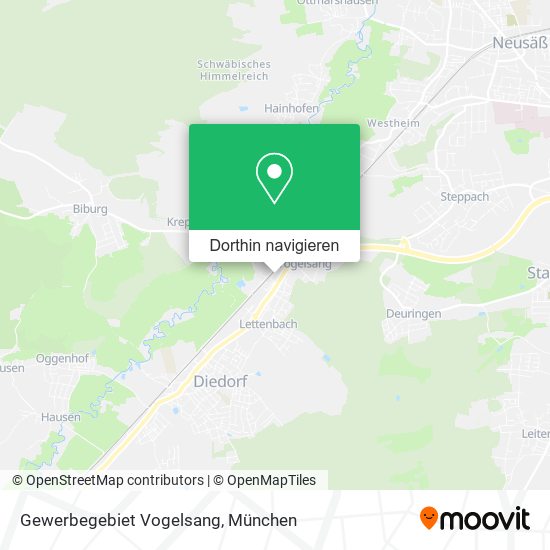 Gewerbegebiet Vogelsang Karte