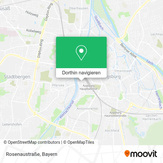 Rosenaustraße Karte