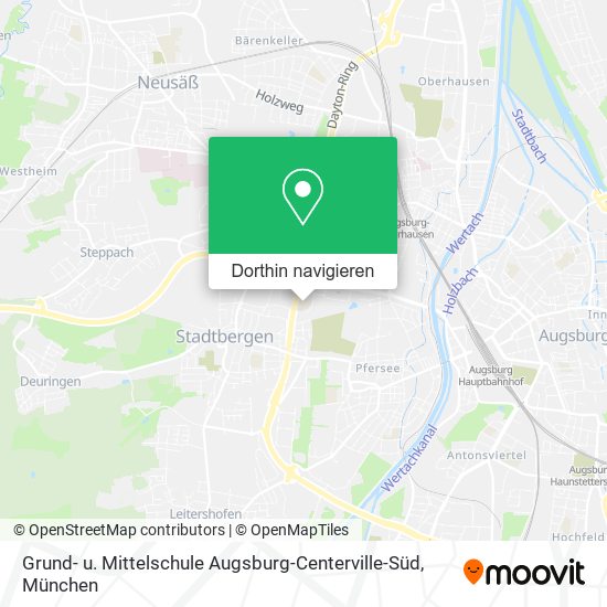Grund- u. Mittelschule Augsburg-Centerville-Süd Karte