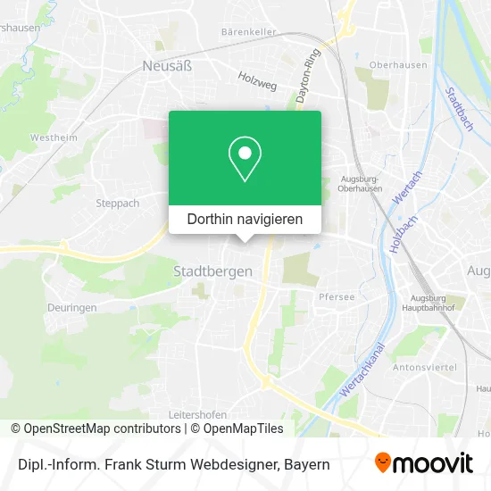 Dipl.-Inform. Frank Sturm Webdesigner Karte