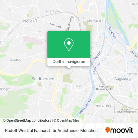 Rudolf Westfal Facharzt für Anästhesie Karte