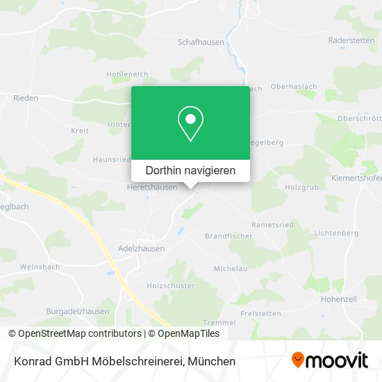 Konrad GmbH Möbelschreinerei Karte