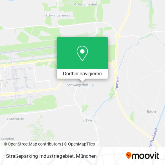 Straßeparking Industriegebiet Karte