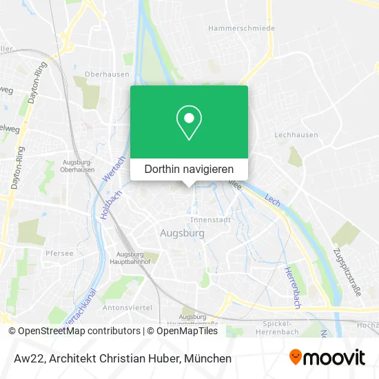 Aw22, Architekt Christian Huber Karte