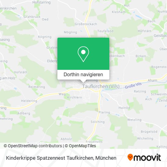 Kinderkrippe Spatzennest Taufkirchen Karte