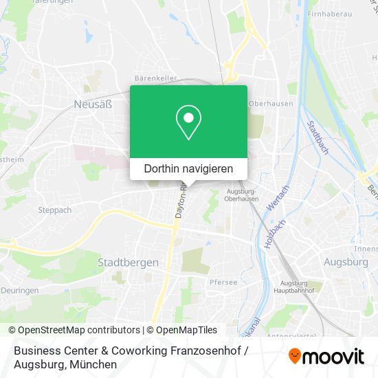 Business Center & Coworking Franzosenhof / Augsburg Karte