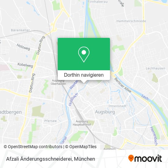 Afzali Änderungsschneiderei Karte