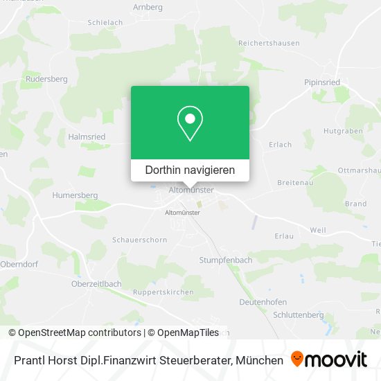 Prantl Horst Dipl.Finanzwirt Steuerberater Karte