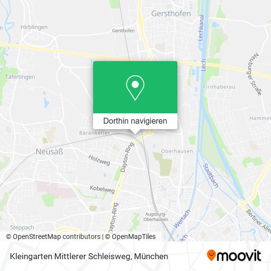 Kleingarten Mittlerer Schleisweg Karte