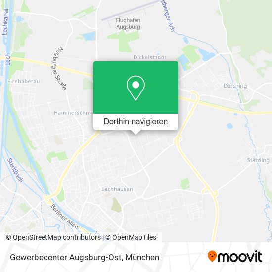 Gewerbecenter Augsburg-Ost Karte