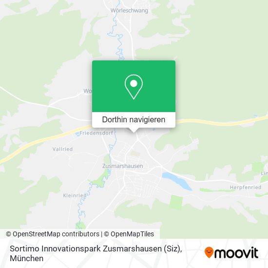 Sortimo Innovationspark Zusmarshausen (Siz) Karte