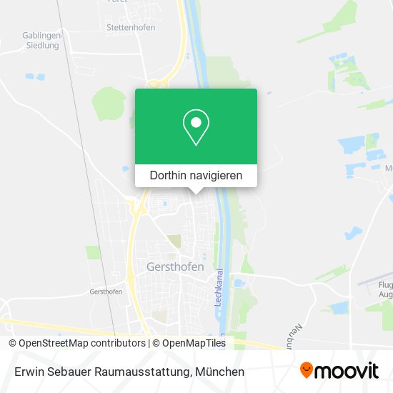 Erwin Sebauer Raumausstattung Karte