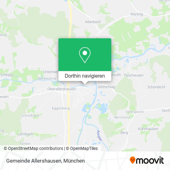 Gemeinde Allershausen Karte