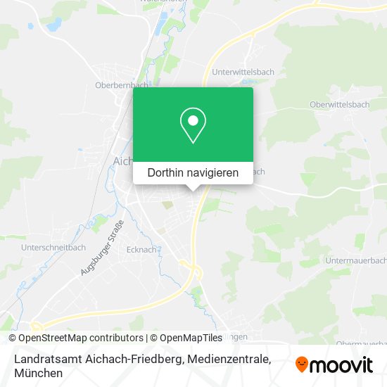 Landratsamt Aichach-Friedberg, Medienzentrale Karte