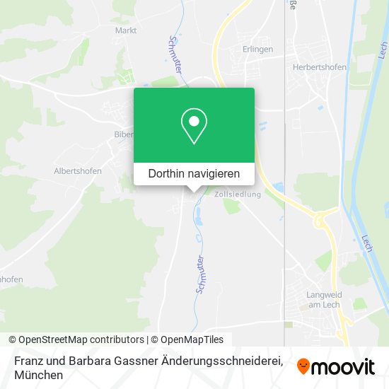 Franz und Barbara Gassner Änderungsschneiderei Karte