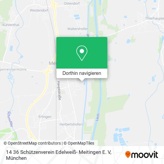 14 36 Schützenverein Edelweiß- Meitingen E. V Karte
