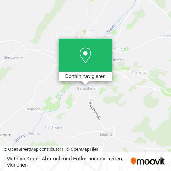 Mathias Kerler Abbruch-und Entkernungsarbeiten Karte