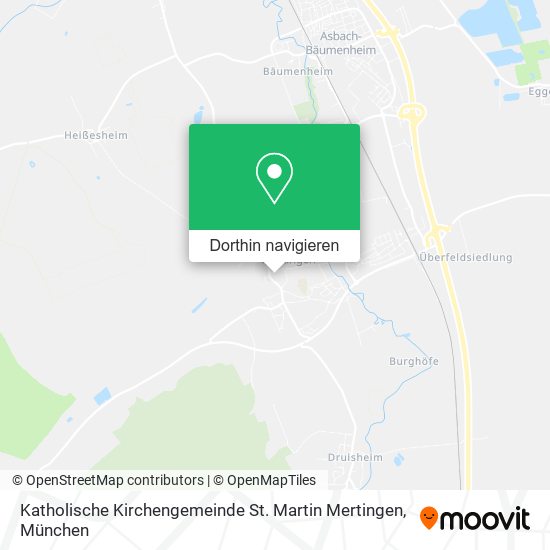 Katholische Kirchengemeinde St. Martin Mertingen Karte