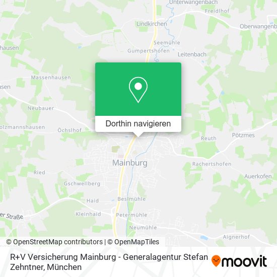R+V Versicherung Mainburg - Generalagentur Stefan Zehntner Karte