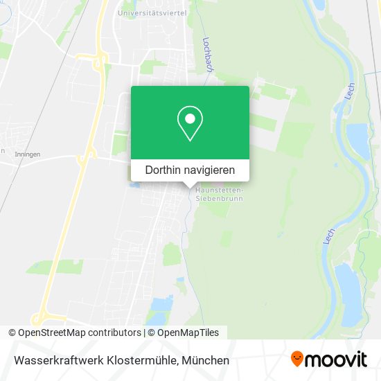 Wasserkraftwerk Klostermühle Karte