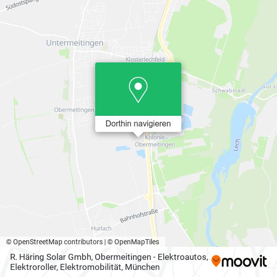 R. Häring Solar Gmbh, Obermeitingen - Elektroautos, Elektroroller, Elektromobilität Karte