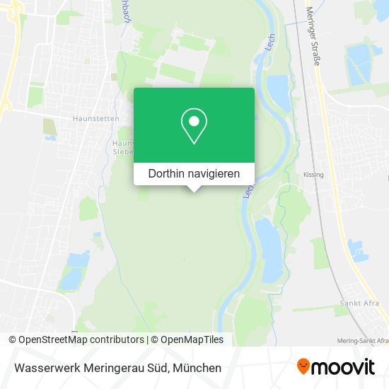 Wasserwerk Meringerau Süd Karte