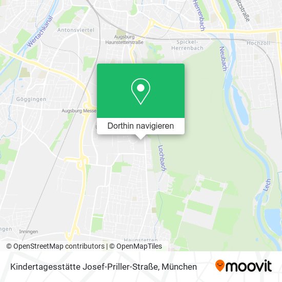 Kindertagesstätte Josef-Priller-Straße Karte