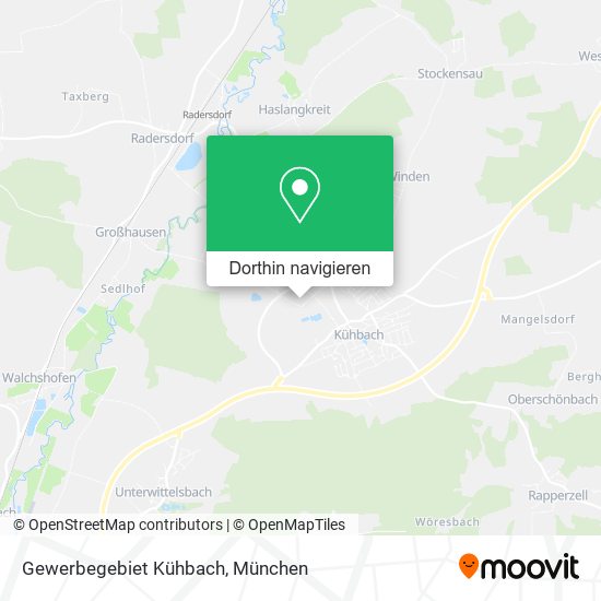 Gewerbegebiet Kühbach Karte