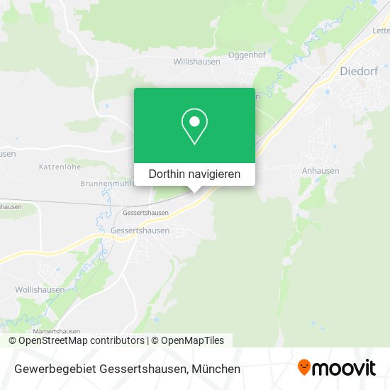 Gewerbegebiet Gessertshausen Karte