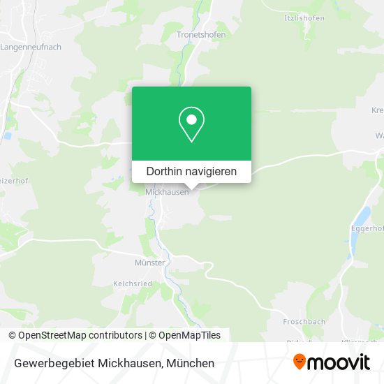 Gewerbegebiet Mickhausen Karte
