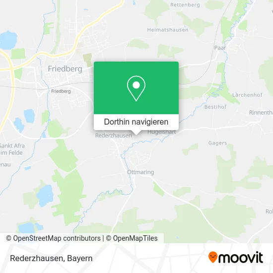 Rederzhausen Karte