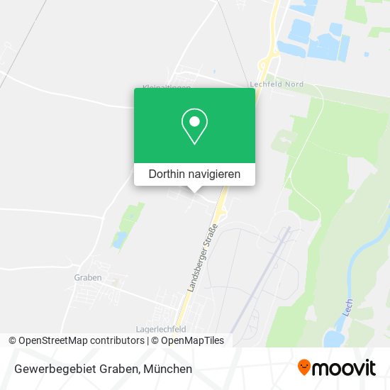 Gewerbegebiet Graben Karte