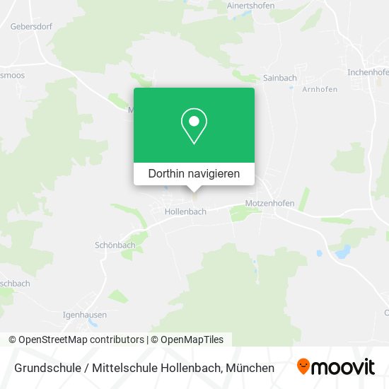 Grundschule / Mittelschule Hollenbach Karte